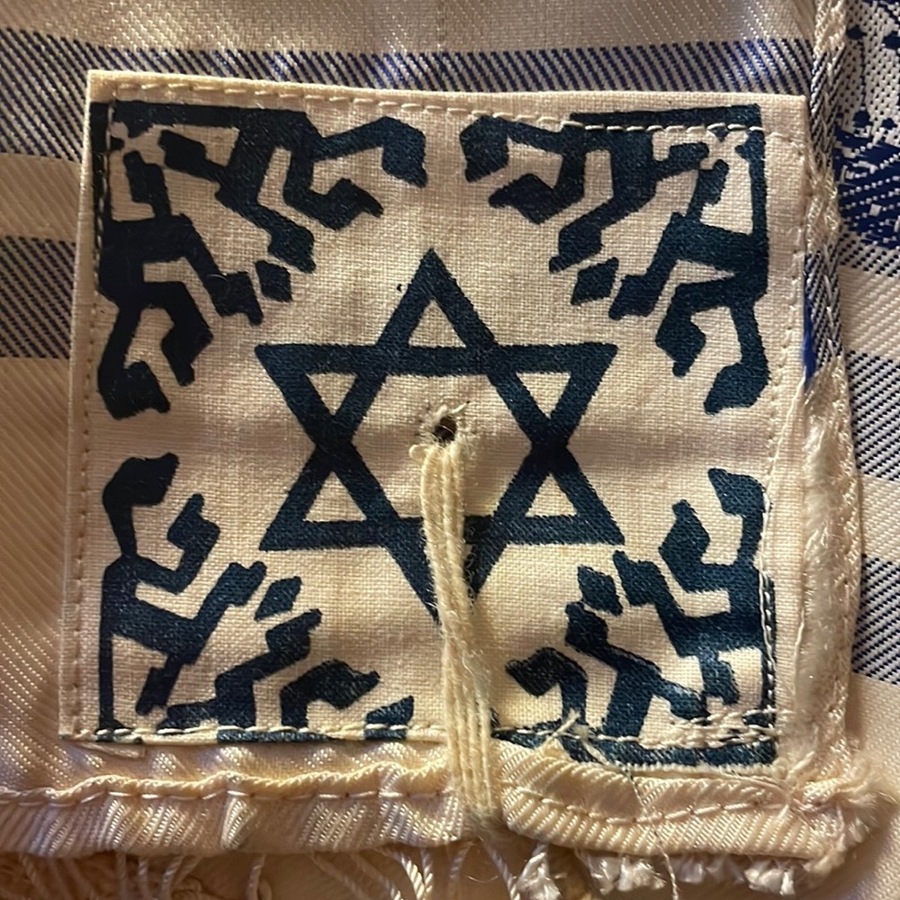Antique Hebrew Tallit and bag